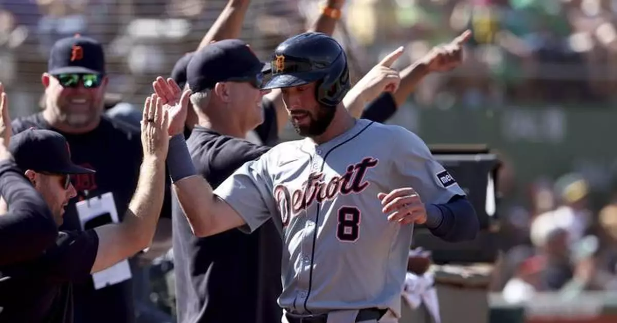 Sweeney has 4 hits, Madden strikes out 7 in Tigers' 9-1 win over Athletics