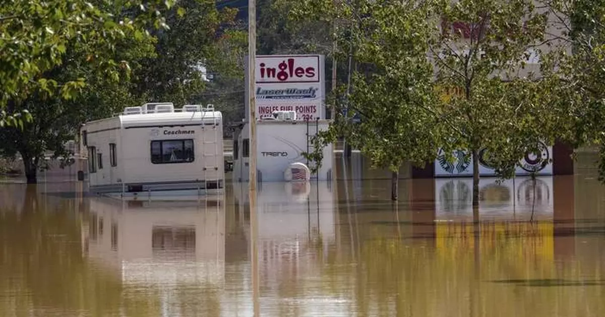 The Latest: Helene's death toll rises to more than 100 as supplies rushed to isolated communities