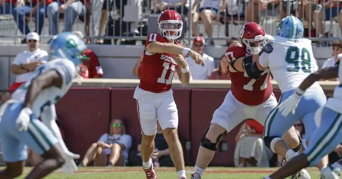 Jackson Arnold runs for 2 scores, passes for another as No. 15 Oklahoma tops Tulane 34-19