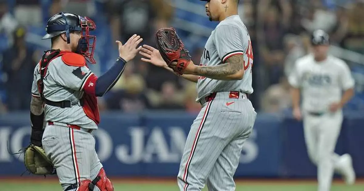 Larnach hits a 3-run homer as the Twins beat the Rays 5-4