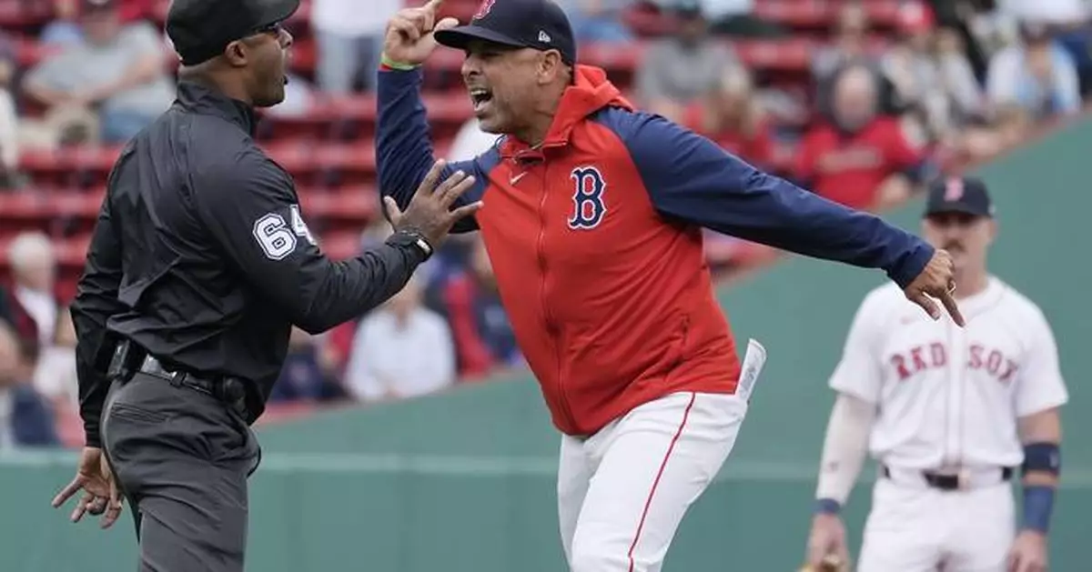 Red Sox manager Alex Cora ejected in 1st inning of opening game of DH against Twins