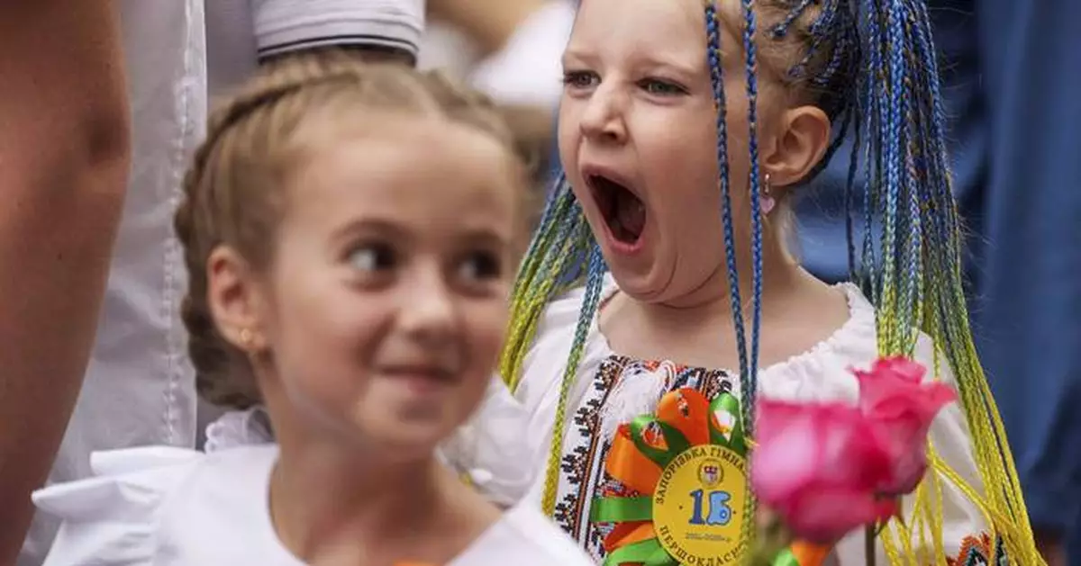 Ukrainian front-line students celebrate back-to-school despite ever-present air raid alarms