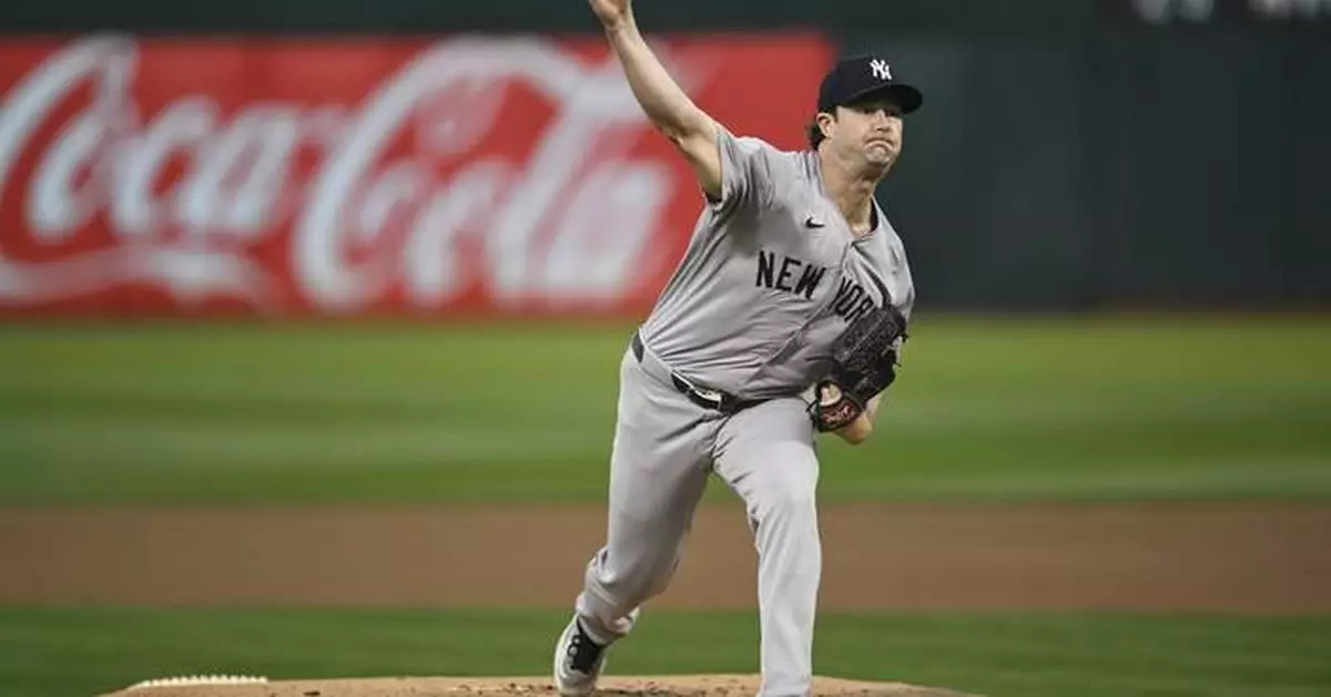 Gerrit Cole and Juan Soto lead the Yankees past the Athletics 4-2 in 10 innings