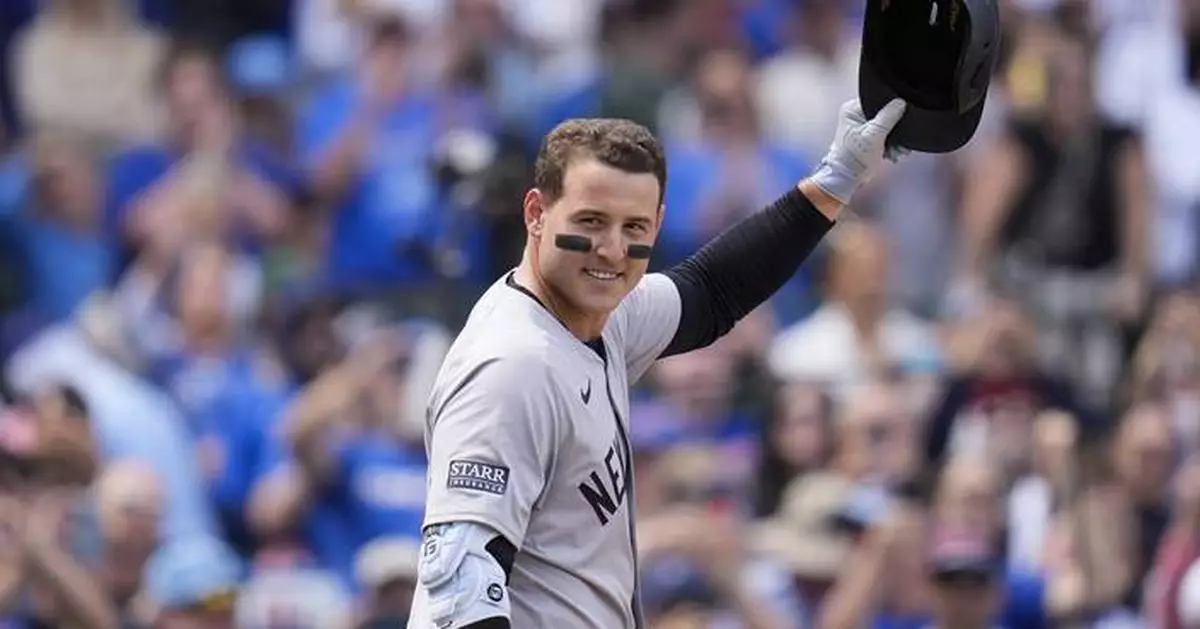 Yankees 1B Anthony Rizzo gets warm reception in return to Wrigley Field