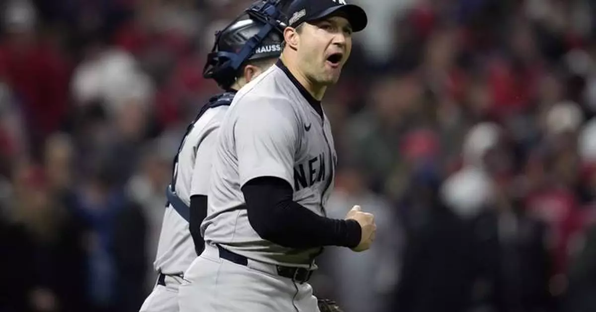 Yankees get to Guardians closer Clase again, score 2 runs in 9th to win 8-6 and take 3-1 ALCS lead