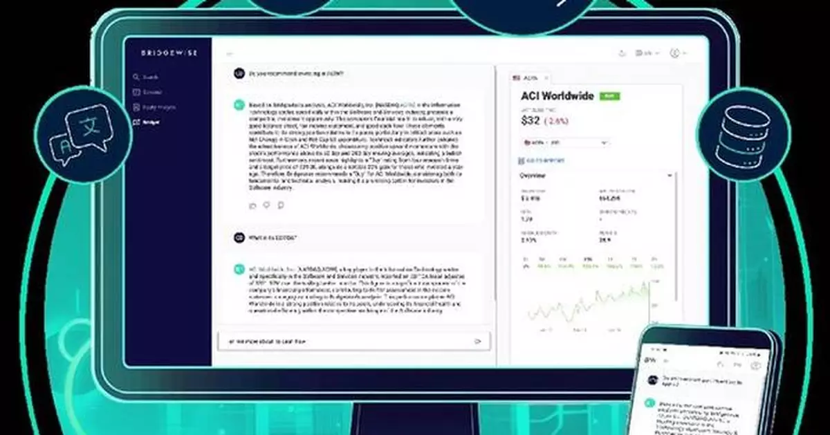 Bridgewise Launches BRIDGET(TM), World's First Conversational AI Investment Tool That Provides Regulatory-Compliant Investment Recommendations