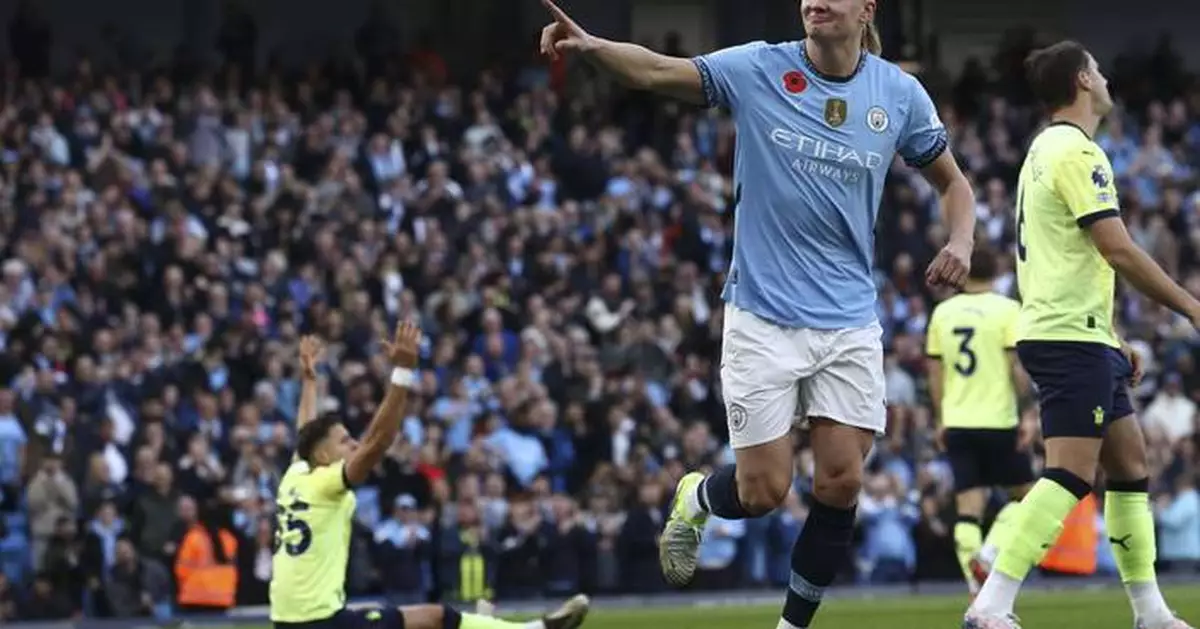 Haaland sends Man City to the top of the Premier League