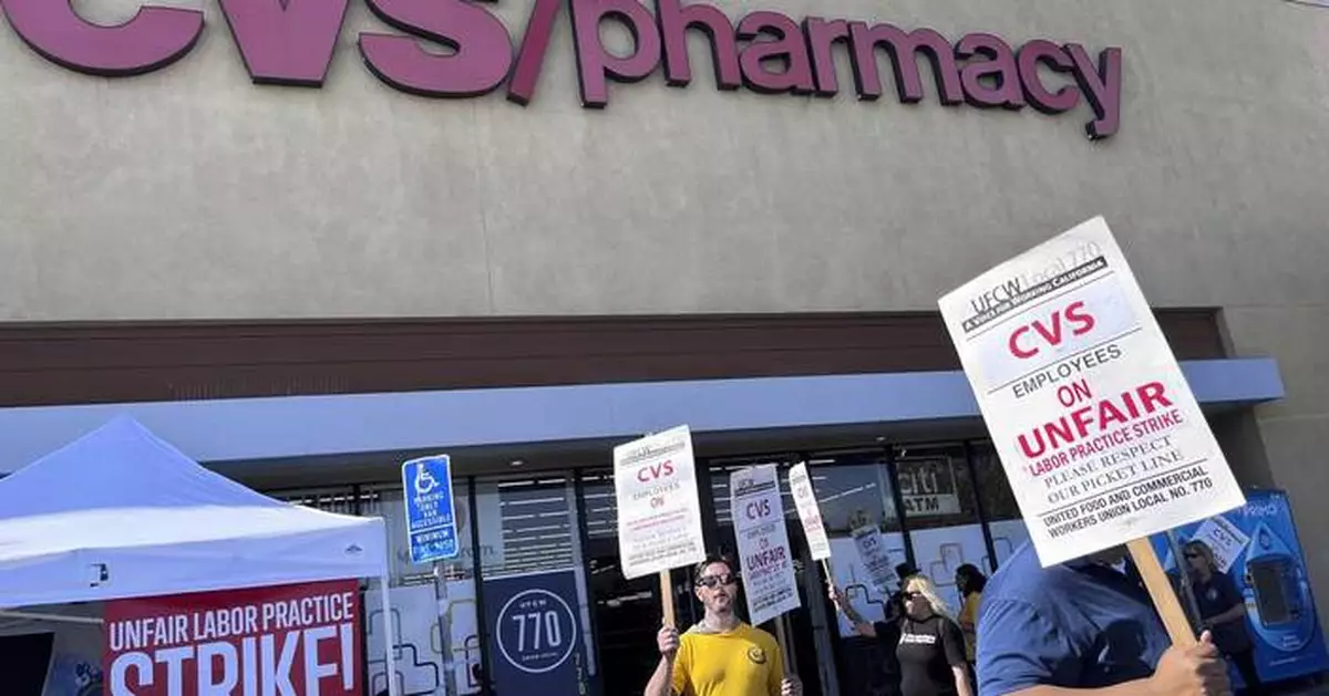 CVS workers strike at 7 Southern California stores for better pay and health care