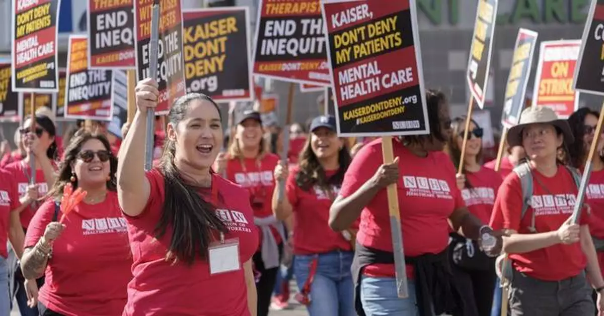 Kaiser mental health workers go on strike in Southern California over staffing, workloads