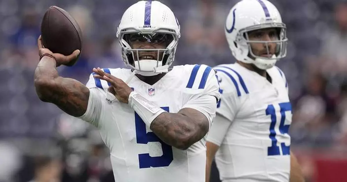 Colts benching Anthony Richardson to start Joe Flacco at quarterback vs. Vikings, AP sources say