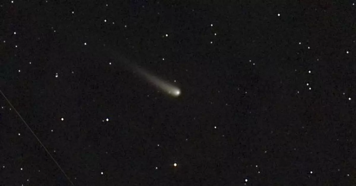 A rare comet brightens the night skies in October