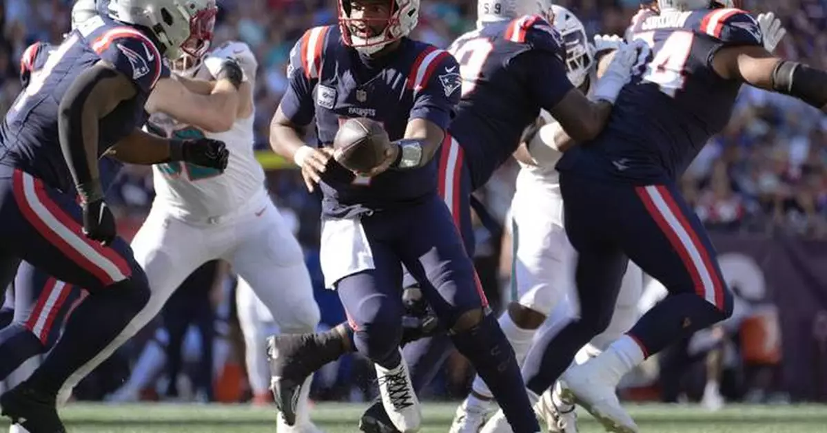 Patriots will go with first-round draft pick Drake Maye and bench QB Jacoby Brissett, AP source says