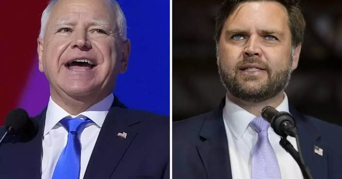 Walz and Vance will meet in their first and possibly only vice presidential debate