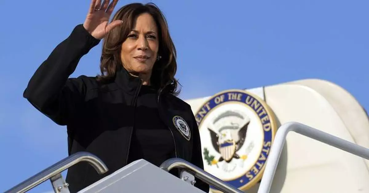 The Latest: Harris campaigns in Wisconsin and Trump in Michigan in battle for 'blue wall' states