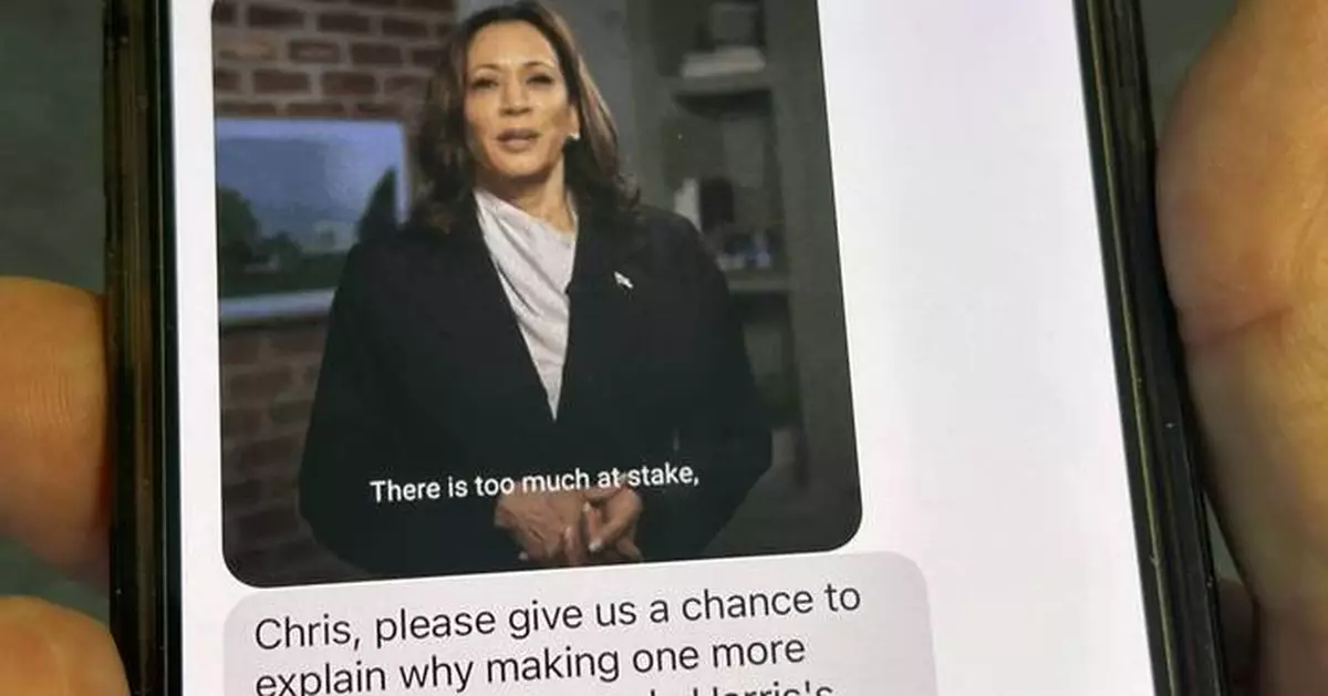 Ping! Harris and Trump are blowing up your phones with political texts in campaign's last days