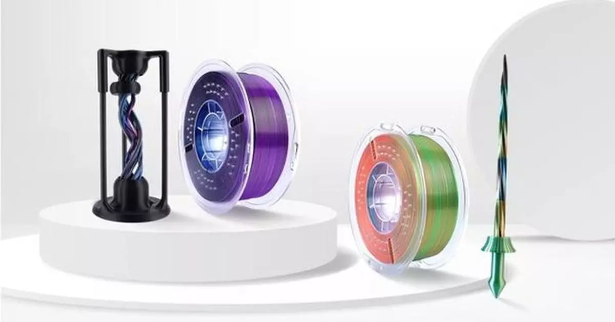 Elegoo Launches Tri-Color Silk Filaments for Vivid Color Transitions