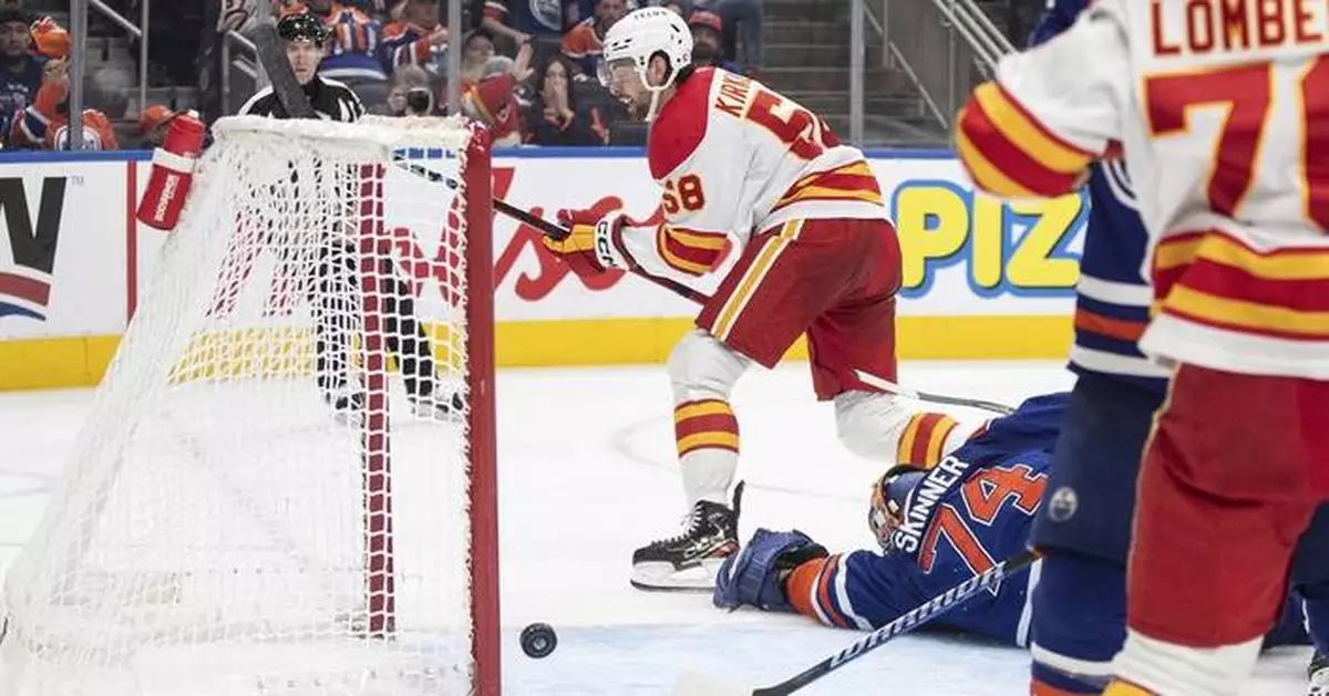 Andersson has goal and 2 assists as unbeaten Flames beat winless Oilers 4-1