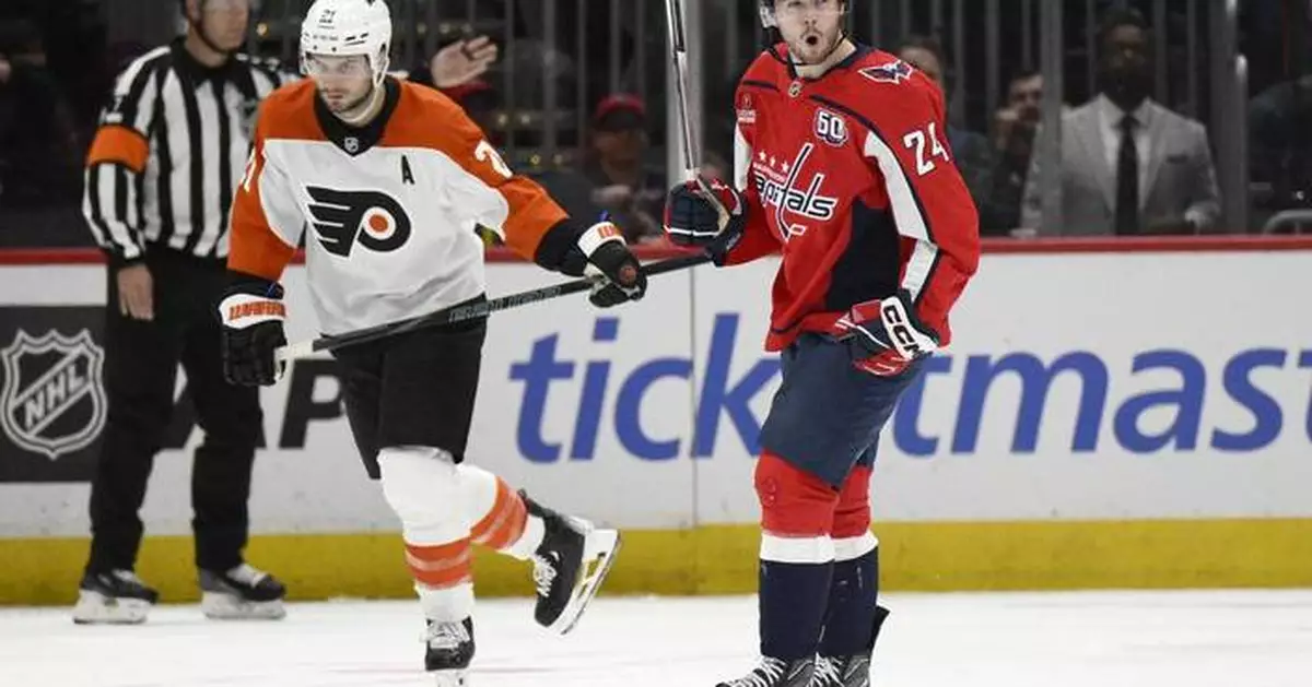 Capitals hand the Flyers a 6th consecutive loss, extend their win streak to 5