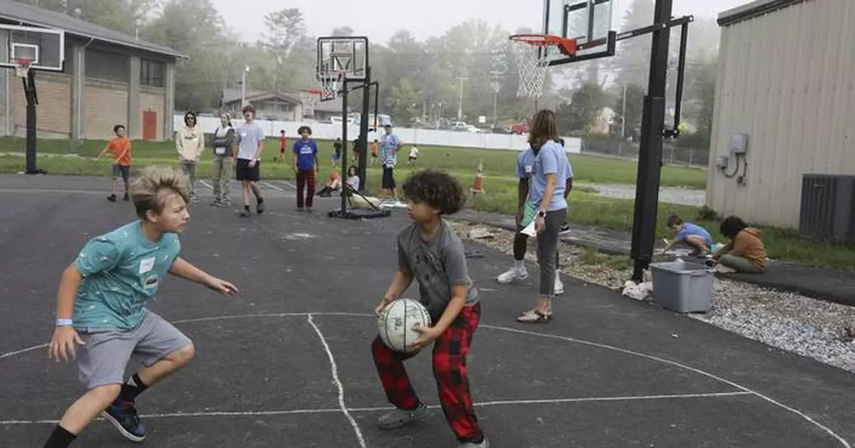 This camp provides a safe space for kids to learn and play after Hurricane Helene