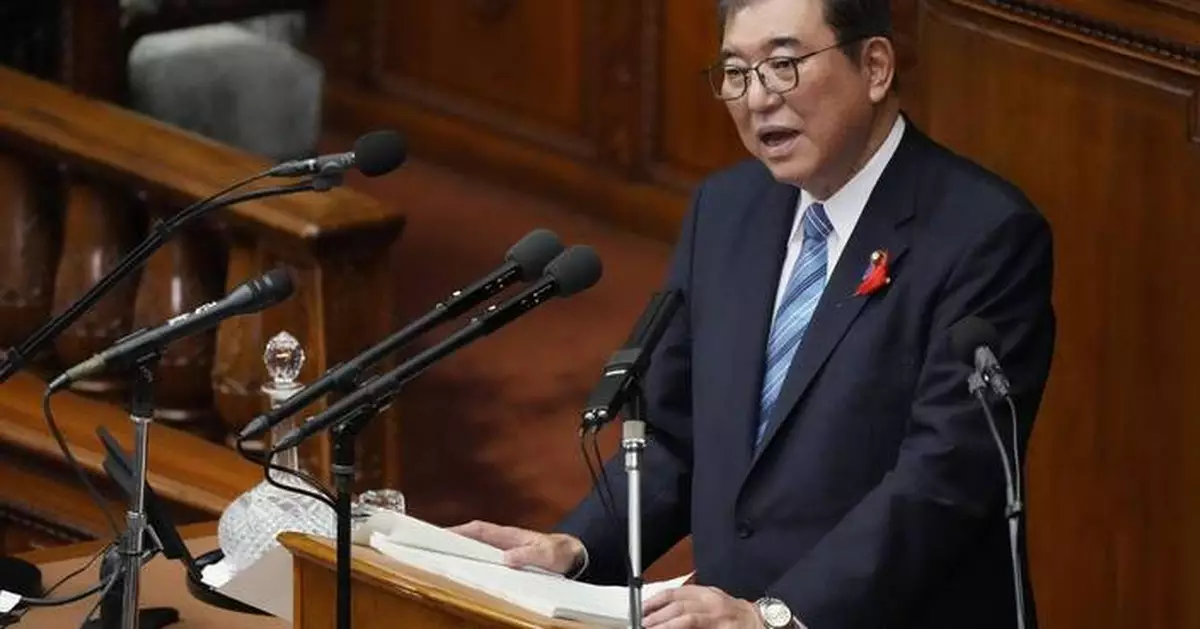 Japan's new leader expresses regret for governing party slush fund scandal, vows stronger defense