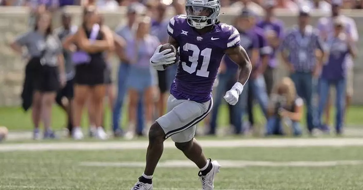 DJ Giddens to fuel No. 17 Kansas State's vaunted rushing attack at West Virginia