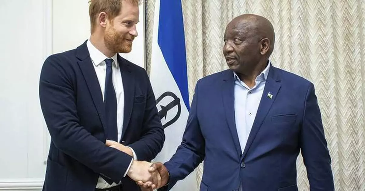 Prince Harry visits the small mountain kingdom of Lesotho, where he's called 'the warrior'