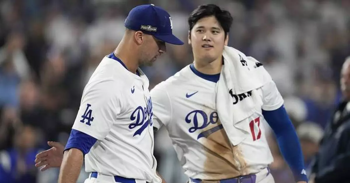 Dodgers tie postseason mark of 33 straight scoreless innings, top Mets 9-0 in NLCS opener