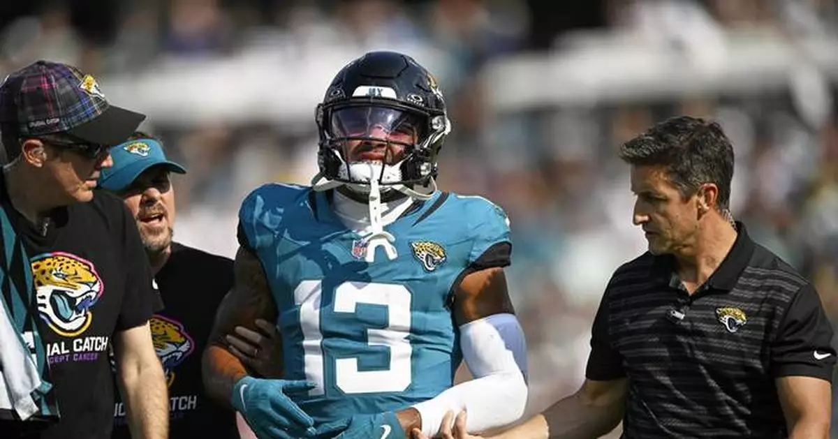 Jags WR Christian Kirk is out for the season after breaking his collarbone, AP source says