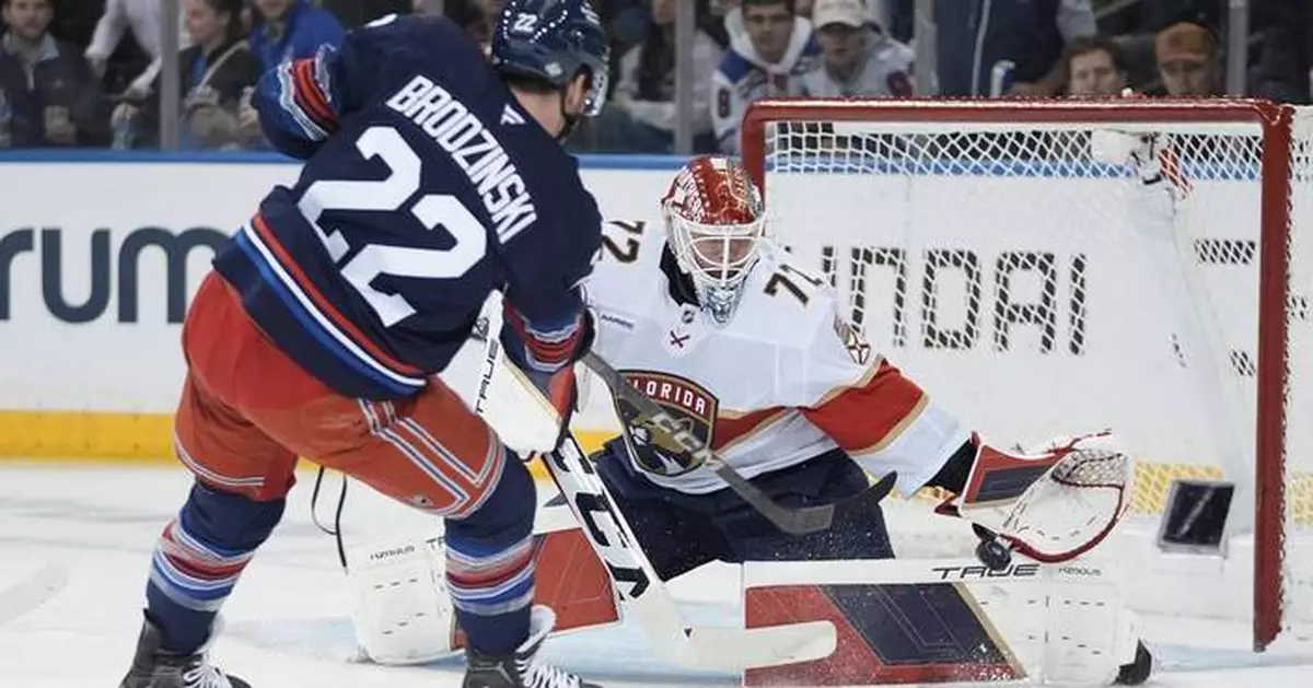 Bobrovsky wins 400th career game, Panthers beat Rangers 3-1 in Eastern Conference Finals rematch