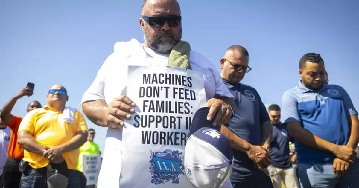 Dockworkers join other unions in trying to fend off automation, or minimize the impact