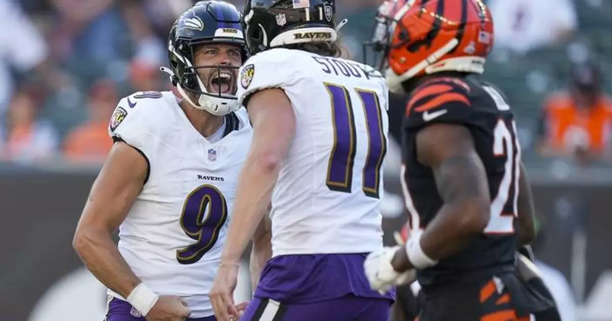 Justin Tucker's field goal after Derrick Henry's big run lifts Ravens to a wild 41-38 overtime win