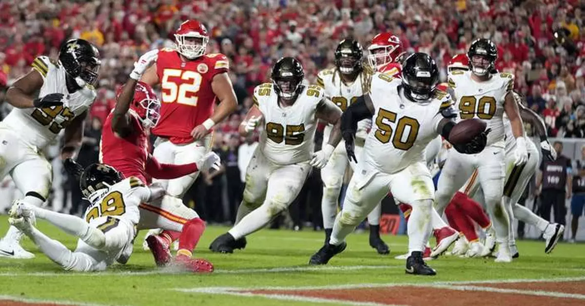 Saints' Khalen Saunders makes memorable return to Arrowhead Stadium in front of Taylor Swift