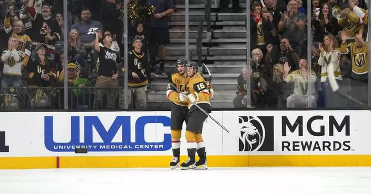 Howden scores twice as Golden Knights win 7-3 and hand Sharks ninth straight loss