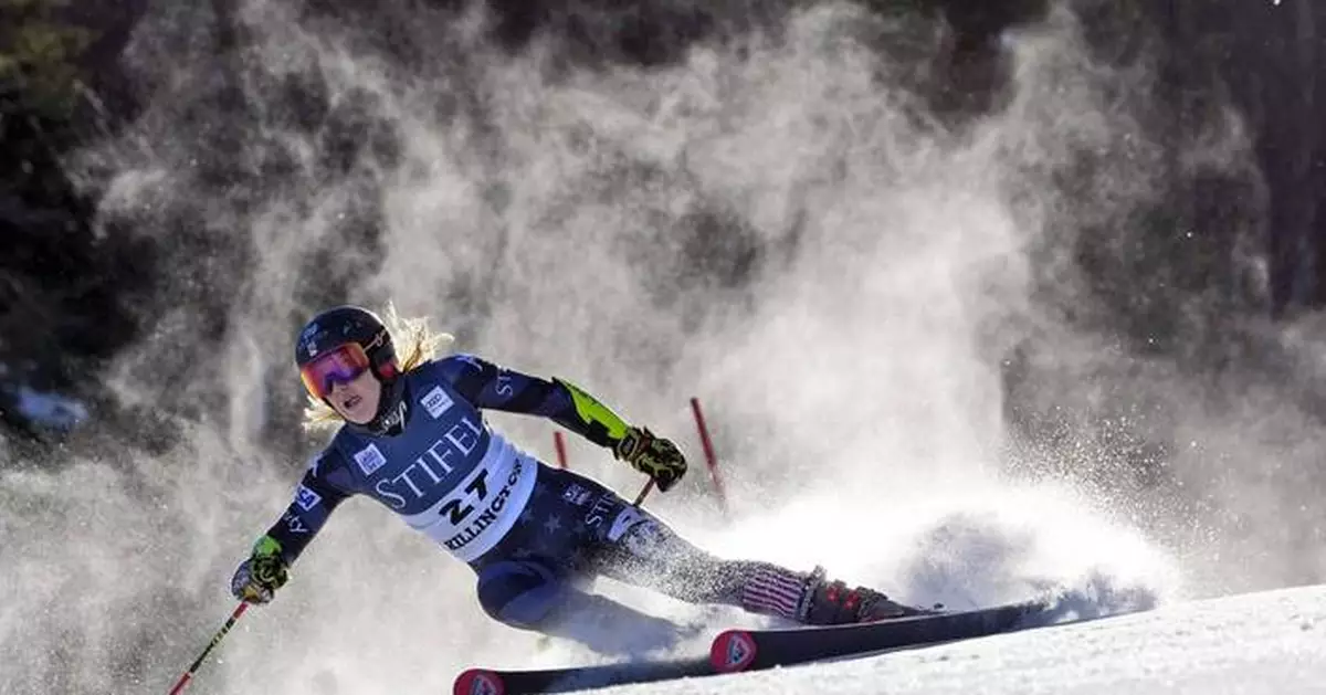 American skier Nina O'Brien ready for another comeback after breaking left leg twice