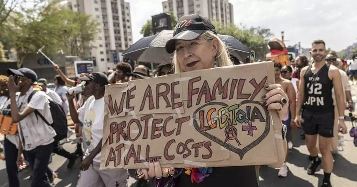 Hundreds march to mark 35 years of Pride Johannesburg in South Africa