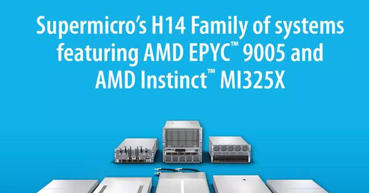 Supermicro Introduces New Servers and GPU Accelerated Systems with AMD EPYC™ 9005 Series CPUs and AMD Instinct™ MI325X GPUs for AI Ready Data Centers