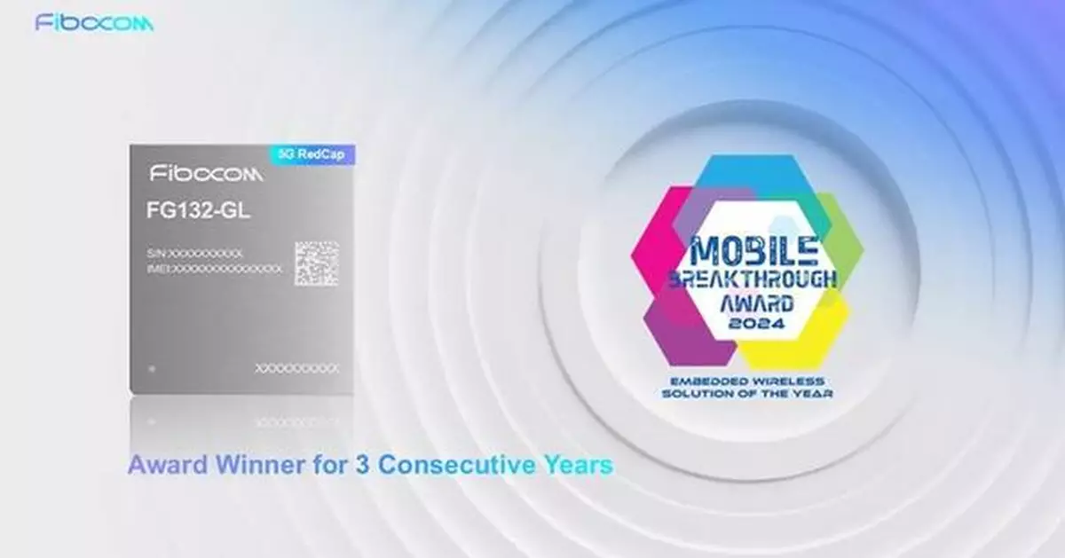 Fibocom Recognized as the Winner of 2024 Mobile Breakthrough Awards for Innovation in 5G RedCap