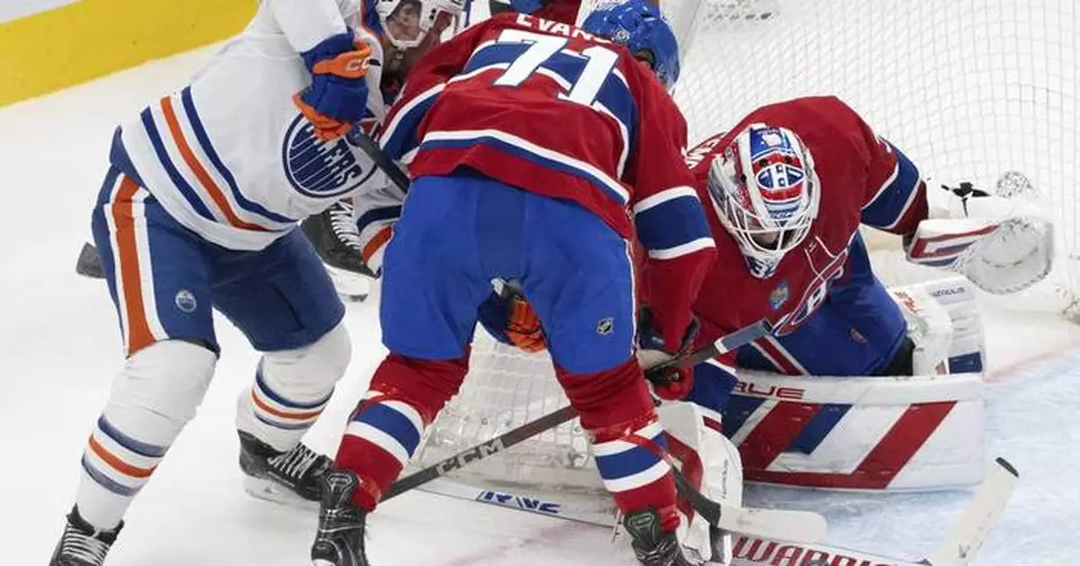 Sam Montembeault backstops Canadiens to 3-0 win over Oilers