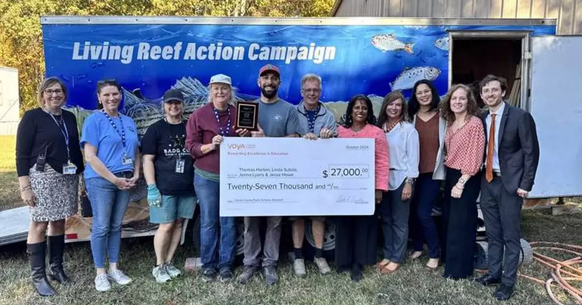 Voya surprises Maryland teachers with $27,000 to support Chesapeake Bay conservation efforts