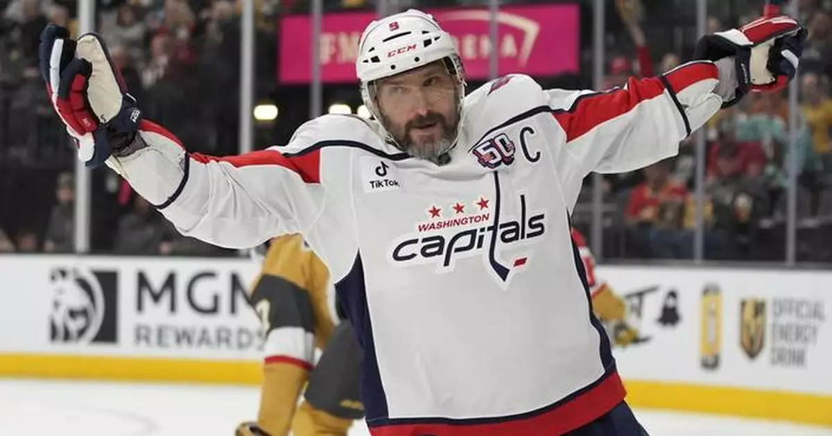 Ovechkin ties NHL record by scoring on 178 different goalies