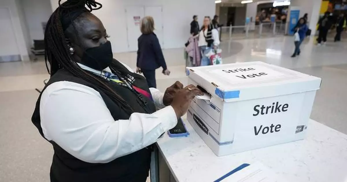 Charlotte airport workers strike over low wages as busy Thanksgiving travel week begins