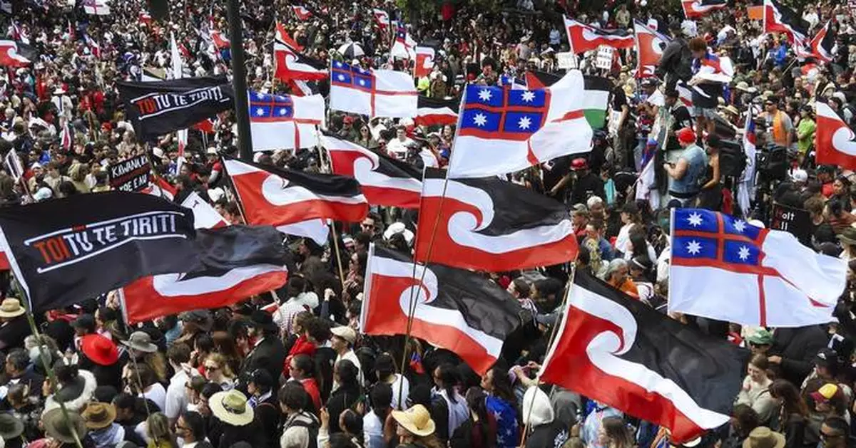 42,000 crowd New Zealand's Parliament grounds in support of Māori rights