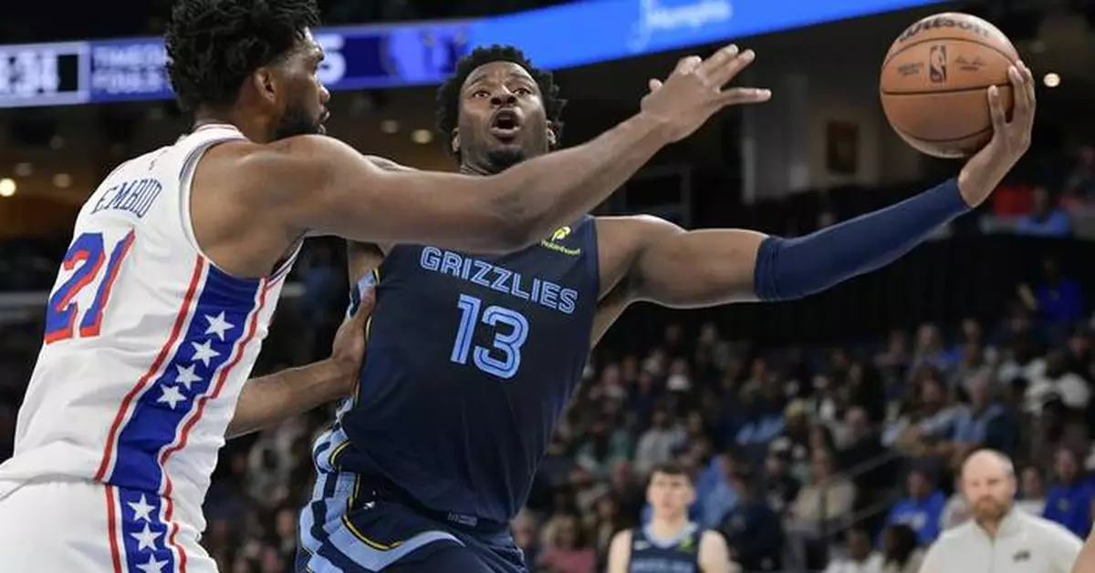 Jackson, Bane lead Grizzlies to 117-111 victory over Philadelphia