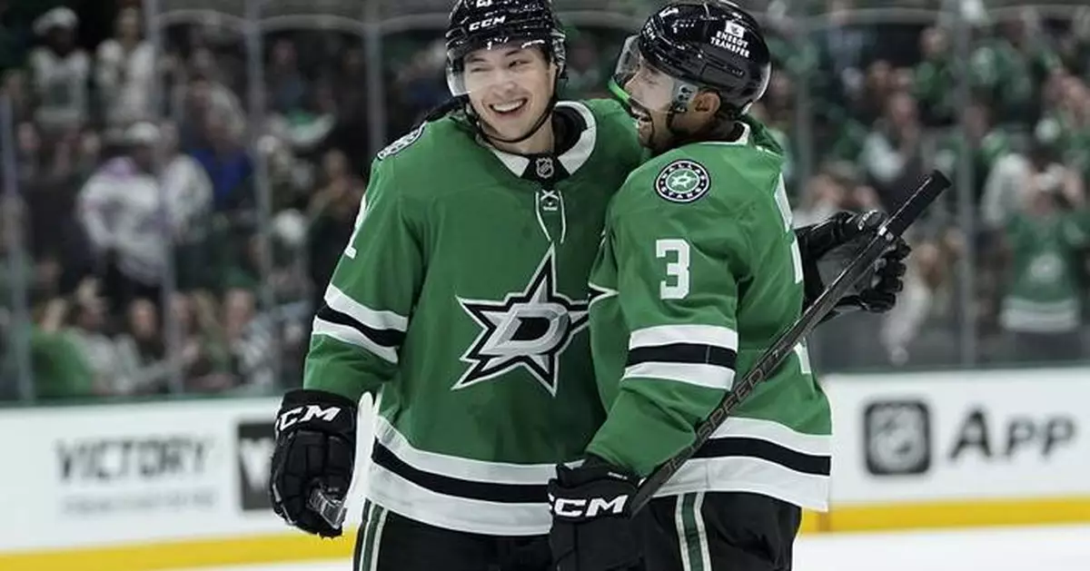 Robertson has goal and 2 assists to end scoring drought, helps Stars beat Sharks 5-2