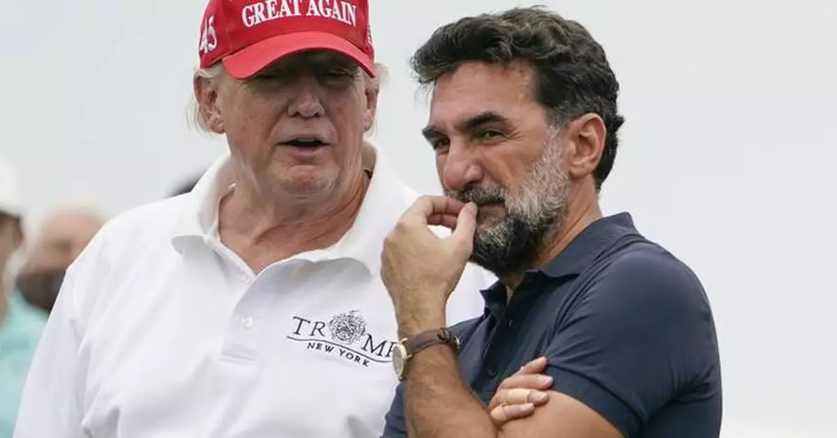 Trump thinks he can fix golf's mess. He starts by playing golf with PGA Tour commissioner