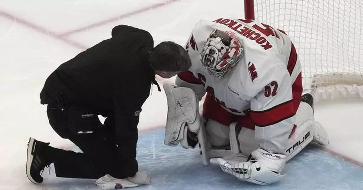 Hurricanes wait on status of injured goalie Frederik Andersen