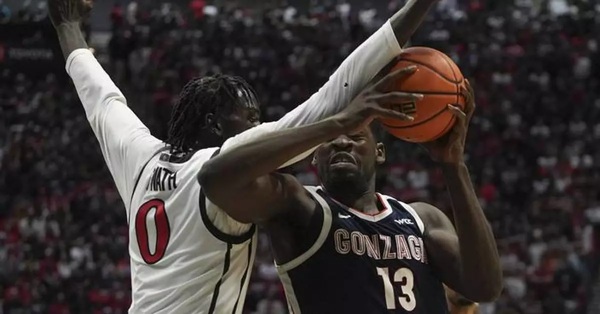 Ike scores 23 and Nembhard has 19 to lead No. 3 Gonzaga to an 80-67 win against San Diego State