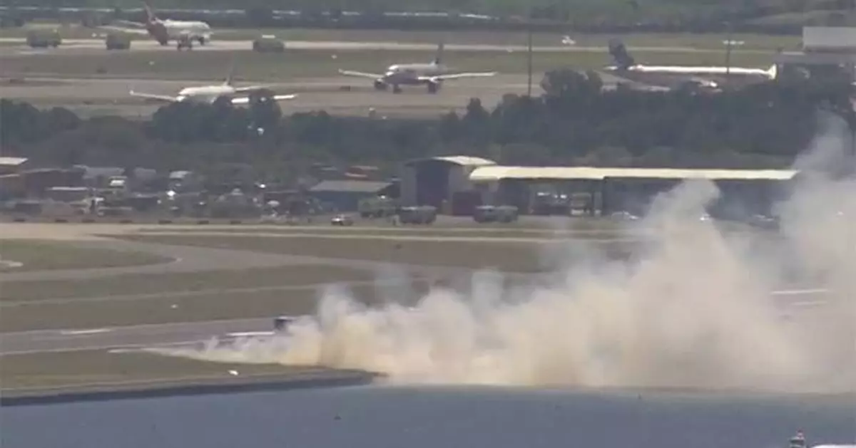 Runway fire breaks out at Sydney Airport after emergency landing