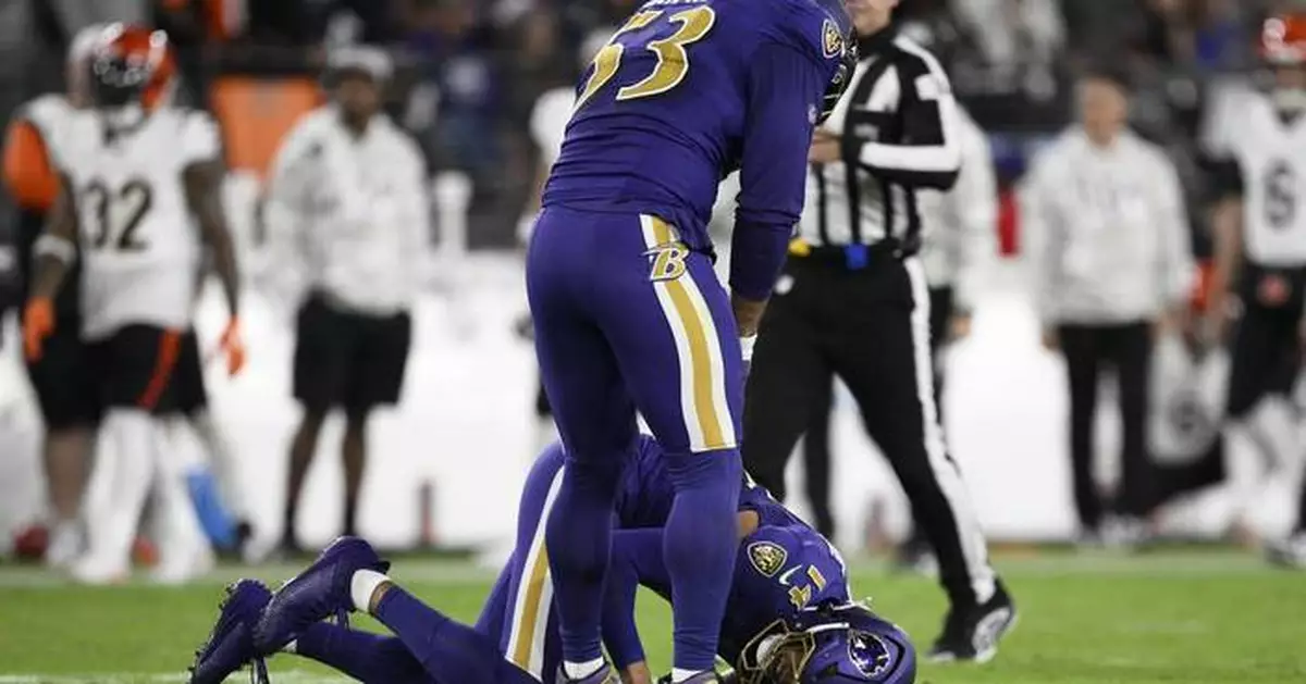 Ravens safety Kyle Hamilton injures right ankle vs. Bengals