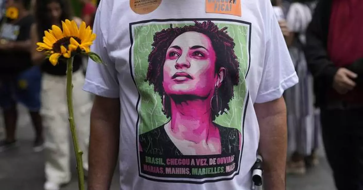 Brazil judge gives 2 former cops long sentences for the 2018 murder of leftist icon Marielle Franco